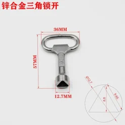 Triangel Soptunna Nyckel 6st Metallnyckel För Gemensam Avfallsbehållare Och Utomhus Skal Soptunna Tillbehör För Skåp Vattenmätare Låda Verktygslåda El B | Fyndiq