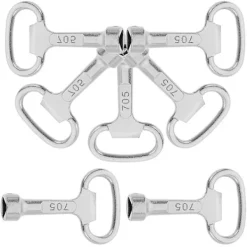 Triangel Soptunna Nyckel 6st Metallnyckel För Gemensam Avfallsbehållare Och Utomhus Skal Soptunna Tillbehör För Skåp Vattenmätare Låda Verktygslåda El B | Fyndiq