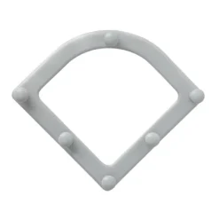 New Triangulär avloppsfilterställ sopsäck set engångs anti-blockerande papperskorg filter nätpåse kök diskho sopor filter nät 1 st (grå)