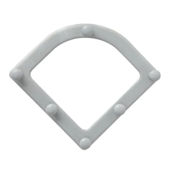 New Triangulär avloppsfilterställ sopsäck set engångs anti-blockerande papperskorg filter nätpåse kök diskho sopor filter nät 1 st (grå)