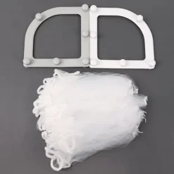 New Triangulär avloppsfilterställ sopsäck set engångs anti-blockerande papperskorg filter nätpåse kök diskho sopor filter nät 1 st (grå)