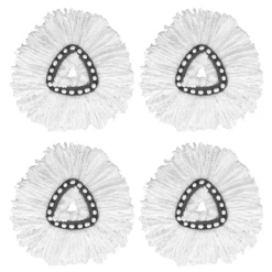 New Triangulär fiber moppduk mopptillbehör, passar O-Cedar (4 st)