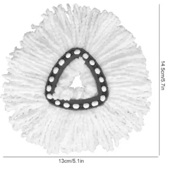 New Triangulär fiber moppduk mopptillbehör, passar O-Cedar (4 st)