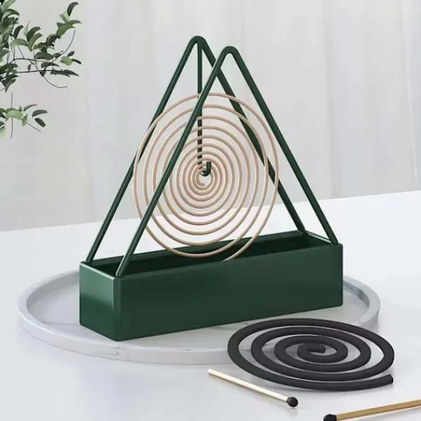 Hot Triangulär Myggspolehållare, Insektsmedel & Brandsäker Green