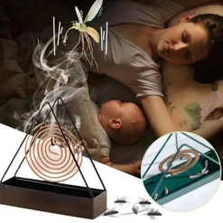 Hot Triangulär Myggspolehållare, Insektsmedel & Brandsäker Green