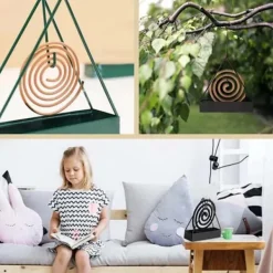 Hot Triangulär Myggspolehållare, Insektsmedel & Brandsäker Green