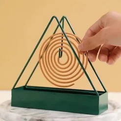 Hot Triangulär Myggspolehållare, Insektsmedel & Brandsäker Green