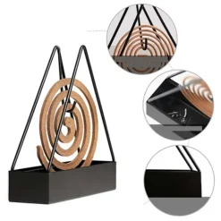 Hot Triangulär Myggspolehållare, Insektsmedel & Brandsäker Green