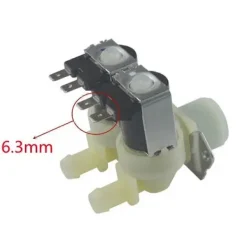 Clearance Trumtvättmaskin Inloppsventil Vatten Dubbla Huvuden Inlopp Magnetventil för Cylindertvättmaskin-Perfet