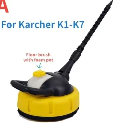 New Pro. Car Tryck tvätt uteplats rengöring golv skurmaskin ytrengöring borste för karcher lavor