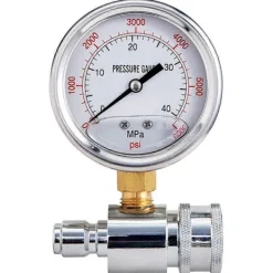 Best ECORP Tryckmätare för högtryckstvätt, 6000 PSI, 3/8 tums snabbkoppling, tryck