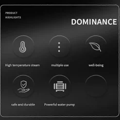 New Tryckångare Kompatibel med Handhållen Ångrengörare Kompatibel med Soffa Kläder Bil GrayWhite Black GrayWhiteBlack