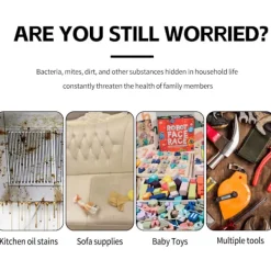 Discount Unbranded Trycksatt Handhållen Multi-Yta Naturlig Ångrengörare, Multifunktionell Ångare för Hemmabruk, Ångare för Rengöring av Golv, Bil