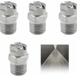 Online Trycksättningsrengöringsmunstycken - Sektormunstycke Ersättningstillbehör Rostfritt Stål 1/4'' Gänganslutning 65 Grader Op