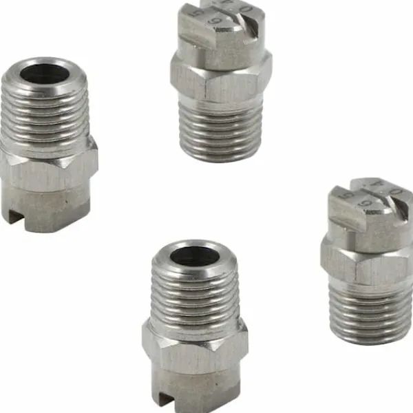 Online Trycksättningsrengöringsmunstycken - Sektormunstycke Ersättningstillbehör Rostfritt Stål 1/4'' Gänganslutning 65 Grader Op