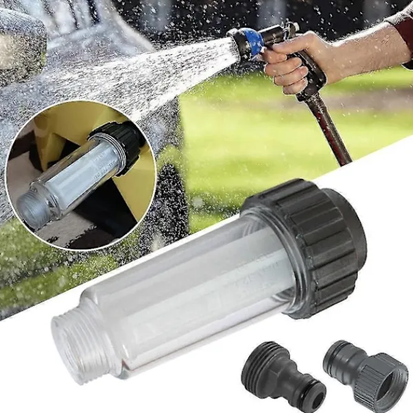 Discount Trycktvätt Vattenfilter Kompatibelt med Karcher K2 K3 K4 K5 K6 K7 G3/4' 175psi Vattenfilter Biltvätt Trycktvätt Tillbehör (FMY)