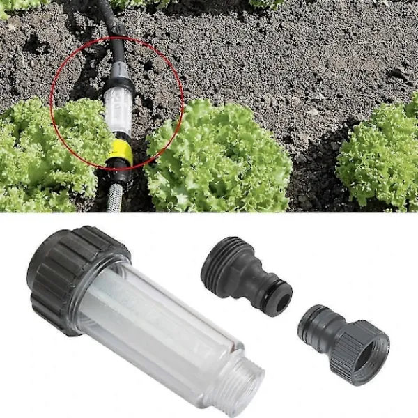 Discount Trycktvätt Vattenfilter Kompatibelt med Karcher K2 K3 K4 K5 K6 K7 G3/4' 175psi Vattenfilter Biltvätt Trycktvätt Tillbehör (FMY)