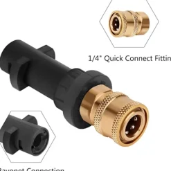 New Trycktvättsadapter för Karcher K2 - K7, omvandlar bajonettkoppling