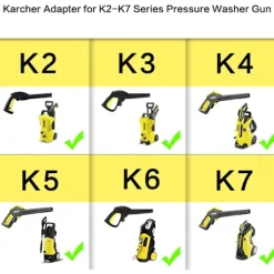 New Trycktvättsadapter för Karcher K2 - K7, omvandlar bajonettkoppling