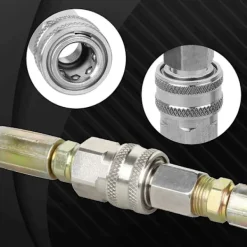 Discount unbranded Trycktvättsadapterset, 3/8 tum rostfritt stål hane och hona snabbkopplingssats för trycktvättar och spruta