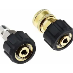 Best unbranded Trycktvättslangadapter Hon till 3/8 Han Snabbkoppling och 3/8 Hon Snabbkoppling till M22 14mm Hon