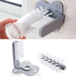 Hot TS-Diskborste med sugproppar 2-pack - För glas