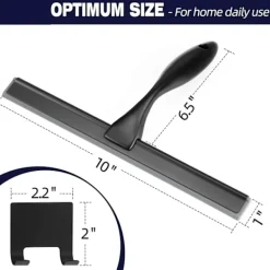 Discount 10-tums matt svart rakhyvel kompatibel med Duschraka[JUN]