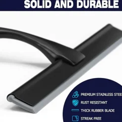 Discount 10-tums matt svart rakhyvel kompatibel med Duschraka[JUN]