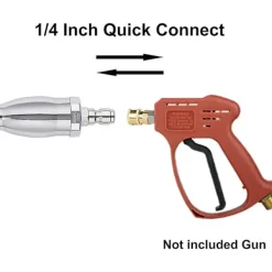 Online Turbomunstycke för högtryckstvätt, roterande munstycke, 1/4 tums snabbkoppling, munstycke 3.0, 3600 psi