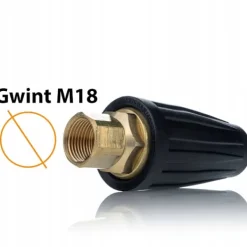 New Rosfix Turbomunstycke Rotationsmunstycke 050 – Keramisk Insats | 276 Bar | Gänga M18X1,5 | Ersättningsdel för Karcher HD HDS