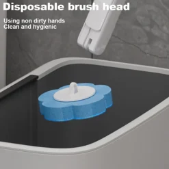 Hot LBSS Tvätt gratis set Engångsplatsbesparande toalettrengöringsborste Hemstädmaterial C