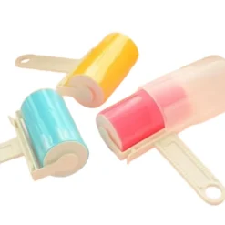 Outlet Tvättbar luddrulle, 4 st klibbiga rullar med tvättbart skydd - Anti-ludd klibbig rulle för hår och tyg