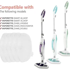 Hot Tvättbar moppduk kompatibel med Polti Vaporetto Paeu0332 ångrengörare