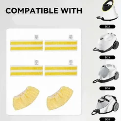 Tvättbara ångmoppdynor för Kärcher SC2 SC3 SC4 SC5, mikrofiberduk [DB]