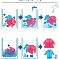 Hot Tvättboll för tvättmaskin, 6 st tvättbollar, torkbollar, torktumlareboll, tvättboll, återanvändbar torkboll torkboll tvättboll