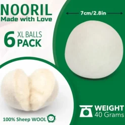 Online Tvättbollar i ull för mjukare tyg 6pcs