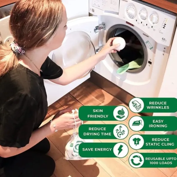 Online Tvättbollar i ull för mjukare tyg 6pcs