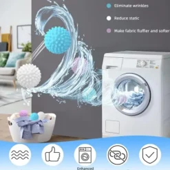 Discount Tvättbollar 9-pack torkbollar för tvättmaskin Tvättbollar