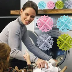 Hot INF Tvättbollar som samlar upp ludd och hår 4-pack, Tvättboll för Tvättmaskin Flerfärgad