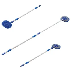 Hot Northix Tvättborste chenille mikrofiber teleskopskaft 2,5 m blå