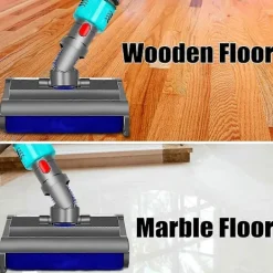 unbranded Tvättborste för V7 V8 V10 V11 V15 Elektrisk Mopp Våt och Torr med Grönt Ljus Rengör och Torkar Hårt