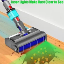 Outlet Tvättborste för V7 V8 V10 V11 V15 Elektrisk Våt och Torr med Grönt Ljus Rengör och Torkar Hårda Golv - WELLNGS