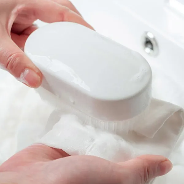 Online Tvättborste, Multifunktionell Mjuk Borst Hushåll Avtagbar Vit Plast Handhållen Rengöringsborste