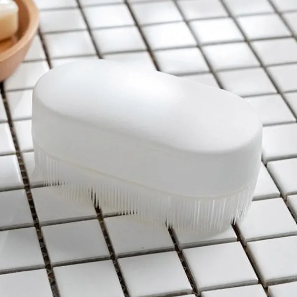 Online Tvättborste, Multifunktionell Mjuk Borst Hushåll Avtagbar Vit Plast Handhållen Rengöringsborste