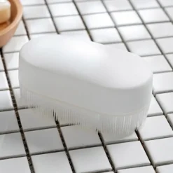 New Tvättborste, Multifunktionell Mjuk Borst Hushåll Avtagbar Vit Plast Handhållen Rengöringsborste