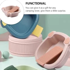 Online Tvättbräda Bassäng: Tvättbalja Tvättbassäng Hink för Hem Sovsal Handtvätt Kläder och Små Ömtåliga Artiklar Rosa Pink
