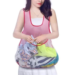 Outlet LBSS Tvättförkläde med stor ficka Fuktsäker Torkkläder Organizer Tvätttillbehör