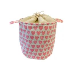 Online Satana Sverige (Dev) Tvättkorg - hopfällbar - design hjärtan eller naturvit Hjärtan