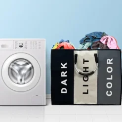 Online Global Items Tvättkorg med 3 fack - 240 liter