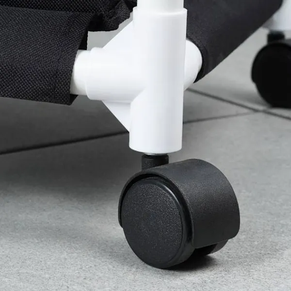 Sale B2X Tvättkorg med hjul och tre fack för enkel sortering